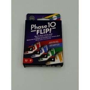 Mattel Phase 10 Flip Card Game Double Sided Cards Family Strategy Game HYN12